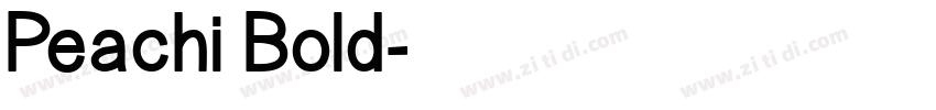 Peachi Bold字体转换